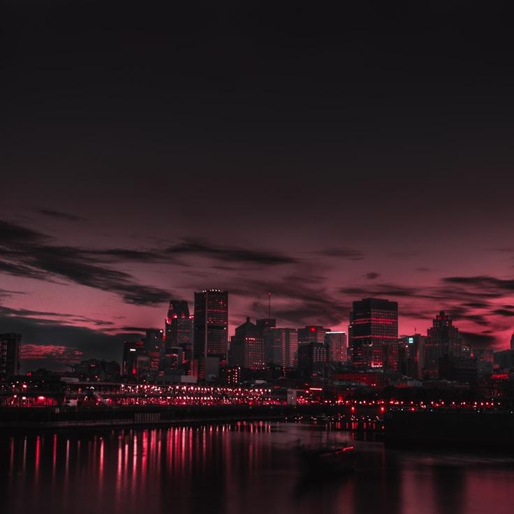 City skyline in Madrid, Spain